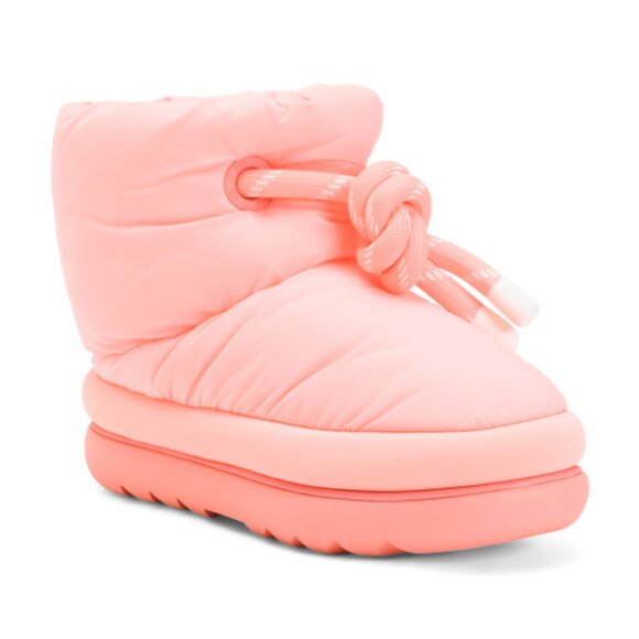 UGG Pink Coral Puffy classic Maxi Short Booties Brand New Box 8 Boots 39 Bright - Picture 4 of 13